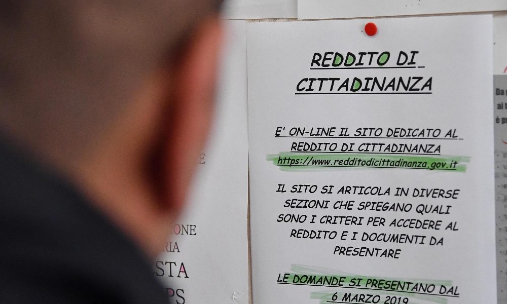Inps: a settembre 1,3mln famiglie con Reddito cittadinanza