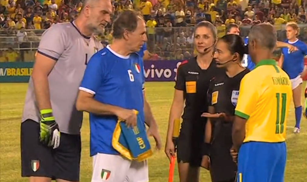 Italia-Brasile: Vierchowod e  Braglia al remake della finale mondiale del 1994
