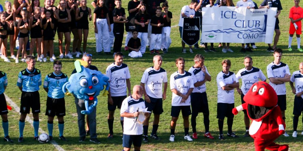 Amichevole benefica allo stadio Sinigaglia: parità fra Magistrati e Artisti Tv
