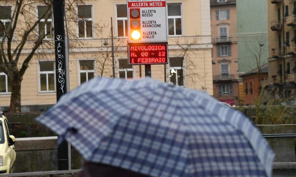 Maltempo: Liguria, arrivano temporali e neve, c’è allerta