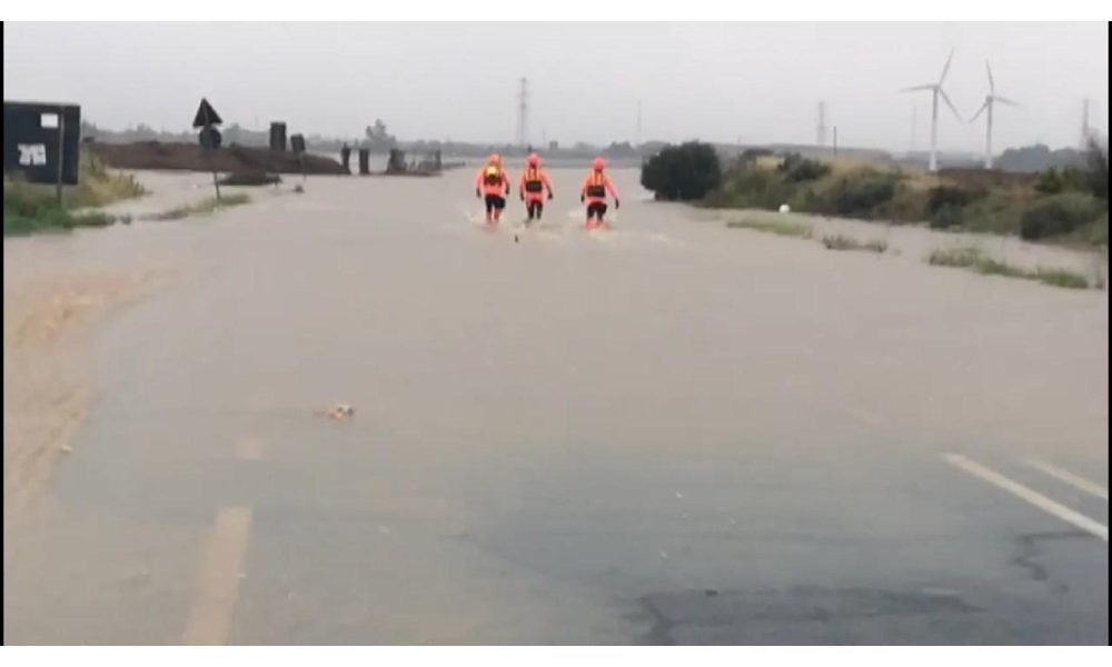 Maltempo: bomba d’acqua sul Cagliaritano, tracina un rio