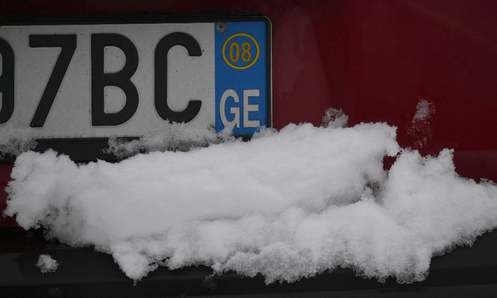 Maltempo: nevicate intense nell’entroterra ligure
