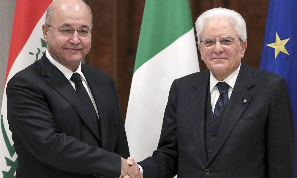 Mattarella riceve presidente Iraq, Salih