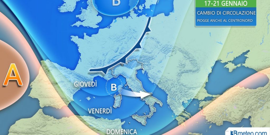 Maltempo sul Lario nella seconda parte della settimana. In arrivo una perturbazione atlantica
