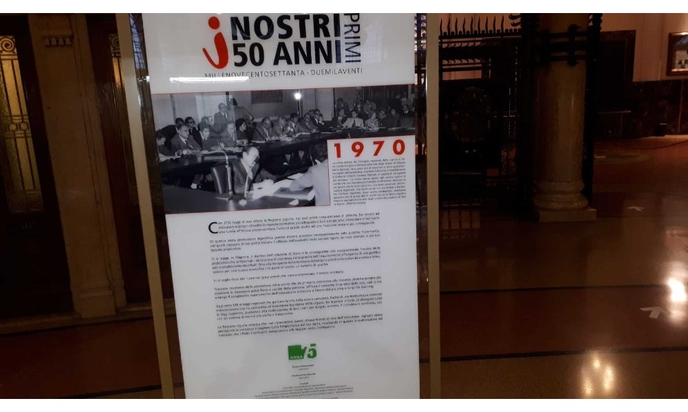 Mostra 50 anni Regione Liguria