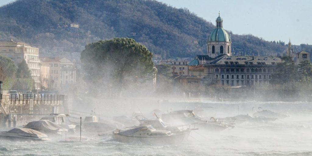 Allerta vento da stasera sul Lario
