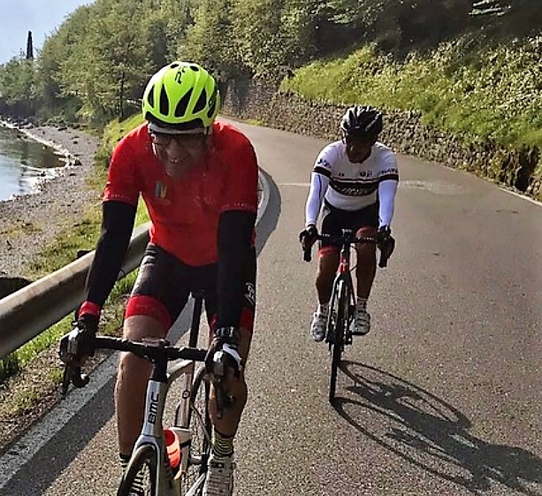 Nicola Savino in bici al Ghisallo: “Ultimo chilometro insopportabile…”