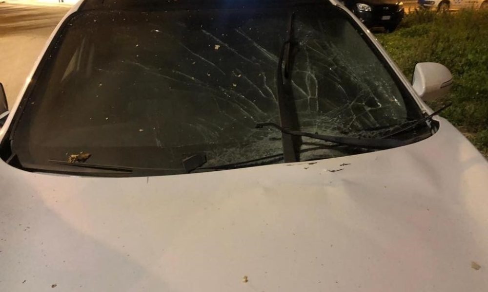 Ordigno su auto tecnico Andria calcio