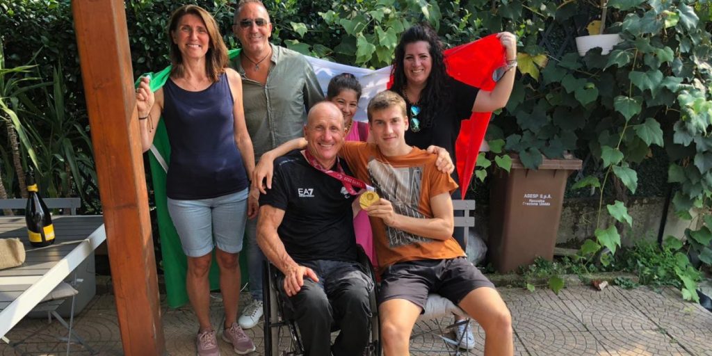 Paolo Cecchetto, festa al rientro dalle Paralimpiadi