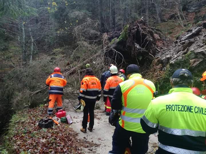 In Valsassina, primi interventi dopo il maltempo