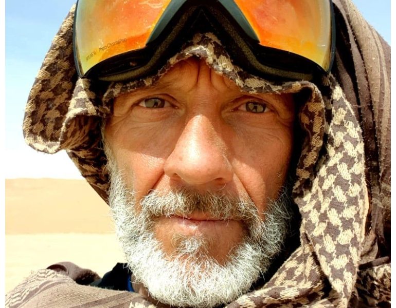 Record Max Calderan, 1100 km nel deserto