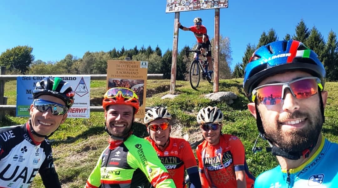 Giro di Lombardia: ricognizione della parte comasca. Nibali al comando del gruppo