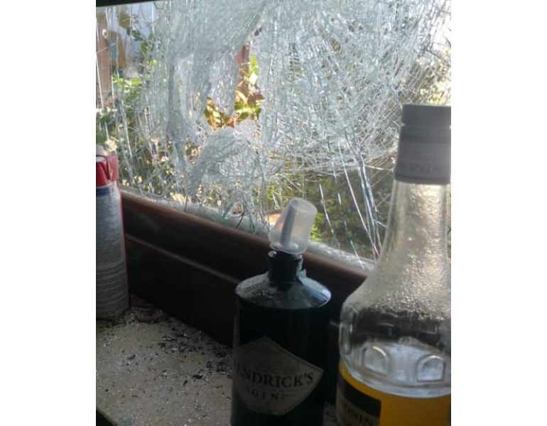 Rotte vetrate ristorante Natale Giunta