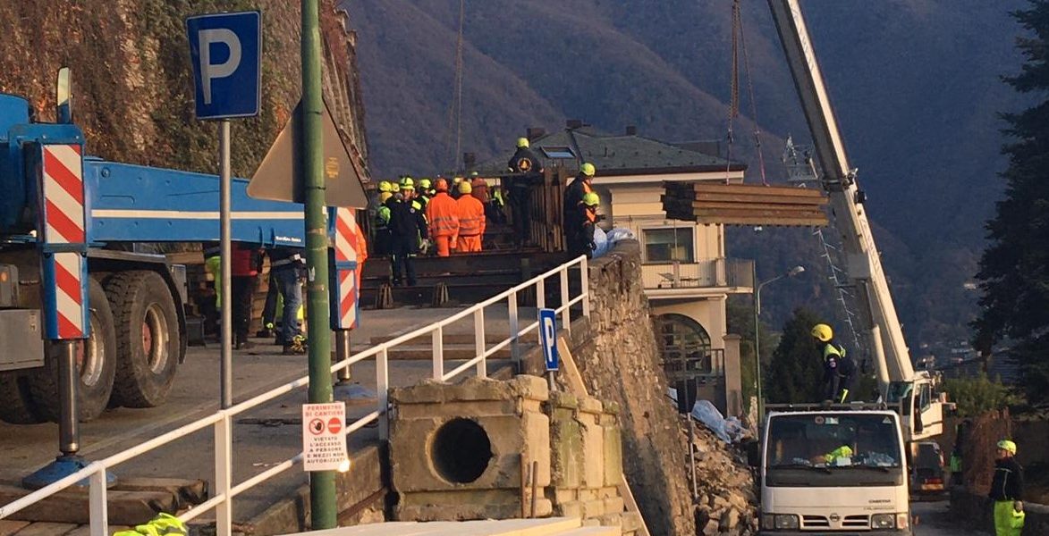 Cernobbio, sono in anticipo i lavori sul ponte. Il sindaco: «Mi piacerebbe aprire tra mercoledì e giovedì»