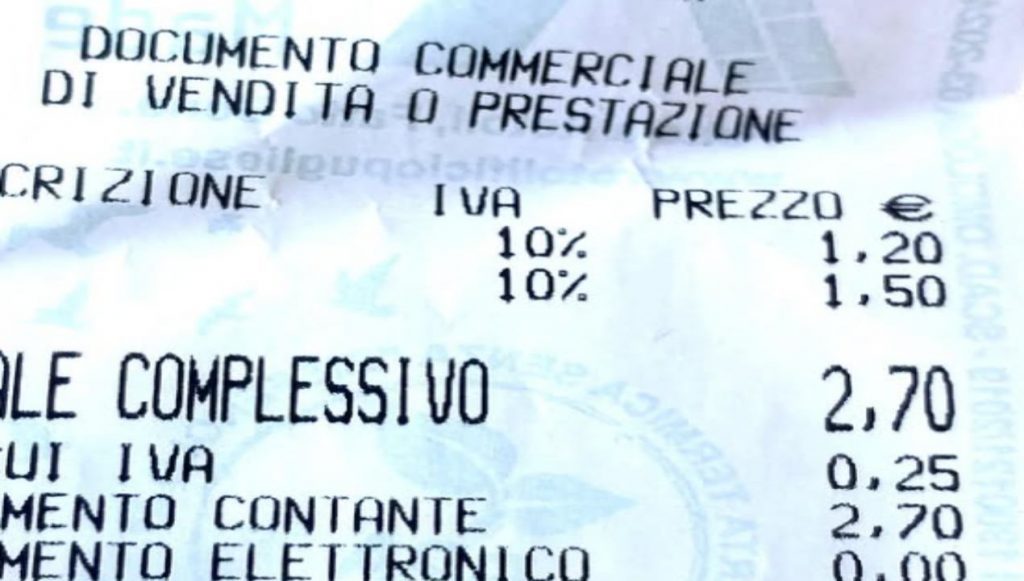 Scontrino IVA