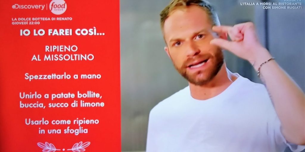 Nuovo programma di cucina: Simone Rugiati sul Lario