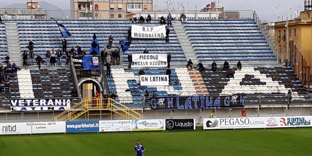 La scomparsa della piccola Maddalena: il tributo dei tifosi del Latina