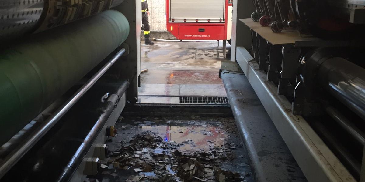 Incendio in una azienda di prodotti cartotecnici: i vigili del fuoco limitano i danni
