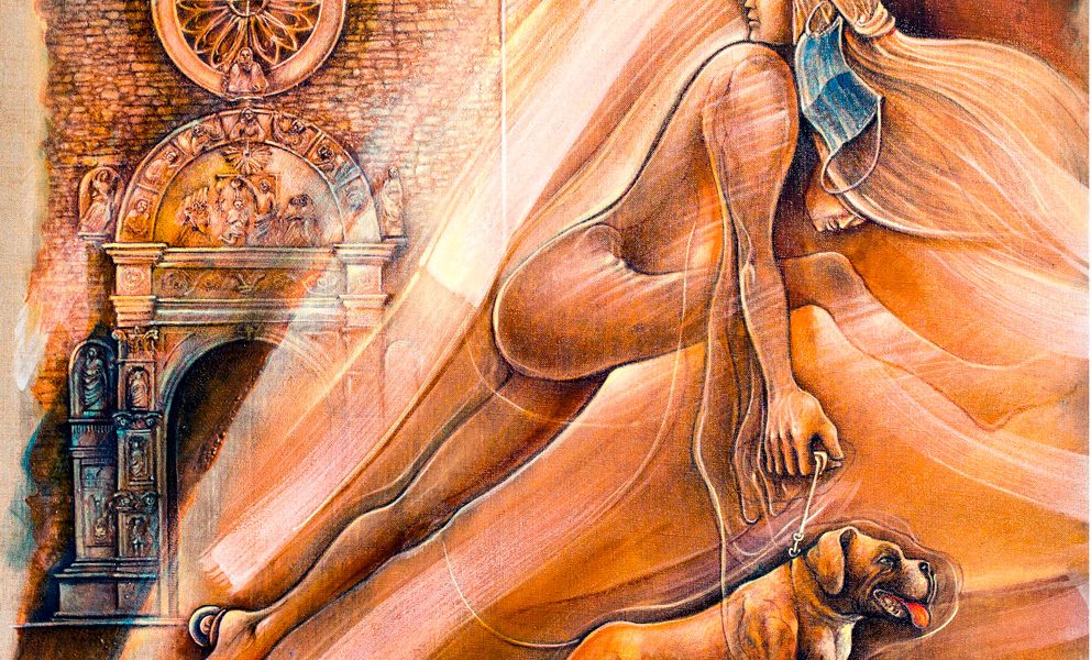 Pandemia e monumenti, l’arte di Bricola è grido di libertà