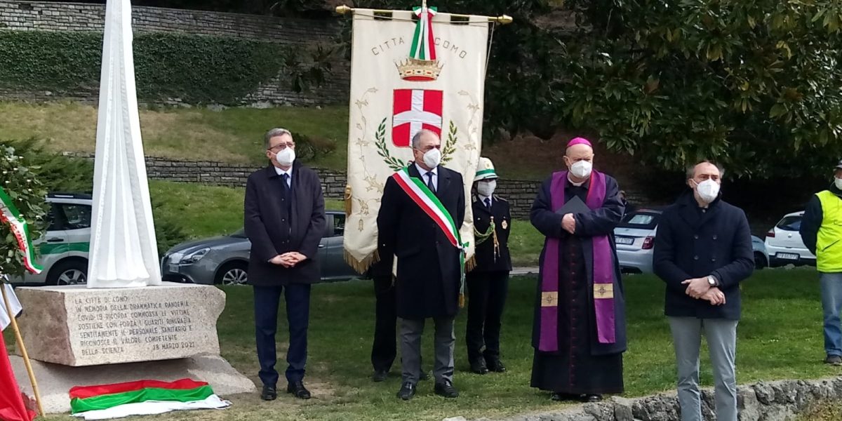 Inaugurato il monumento in memoria delle vittime del Covid