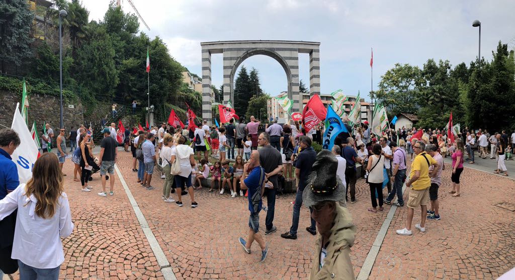 Campione, oggi l’atteso presidio. Molti i politici al fianco dei cittadini