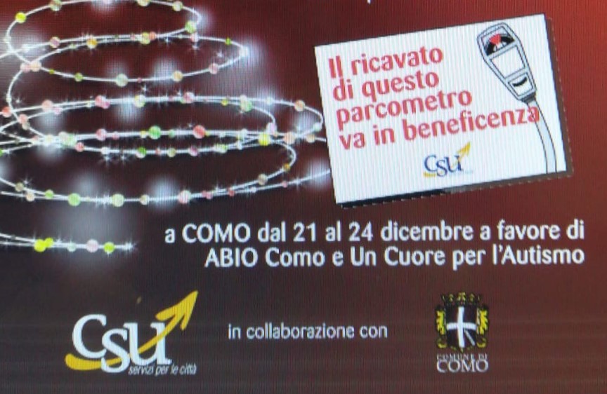 Csu: le tariffe dei parcometri donate ad Abio e a Un Cuore per l’autismo