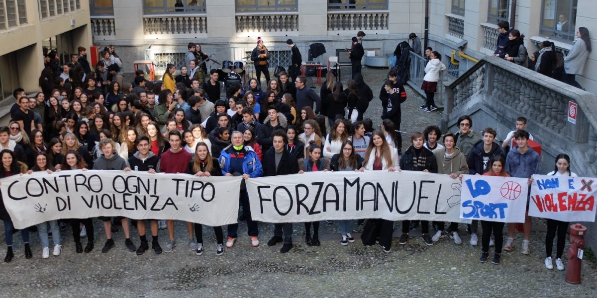 “Forza Manuel”: dal liceo Ciceri solidarietà al nuotatore ferito
