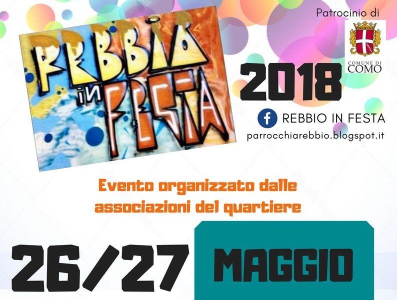 Rebbio in festa per due giorni tra sabato e domenica