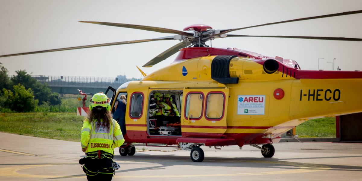 Il Rotary di Appiano ospite della base di 118 ed Elisoccorso a Villa Guardia