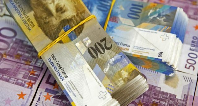 Il franco svizzero nell’ultima settimana ha guadagnato un altro 0,2% sull’euro