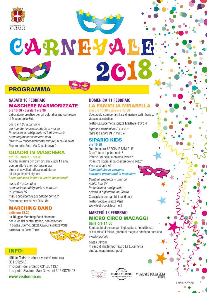 Carnevale, domani il micro circo in piazza Cavour