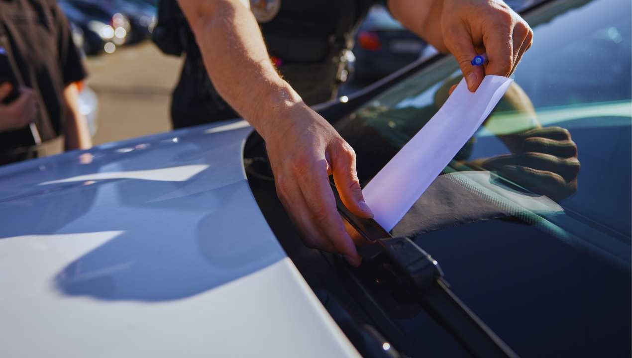 Multa sul parabrezza