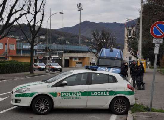Città blindata domenica prossima per la partita del Como con il Gozzano