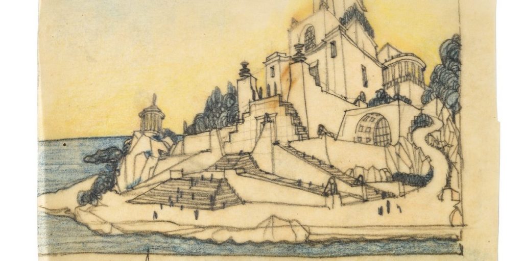 A Milano un raro disegno di   Sant’Elia
