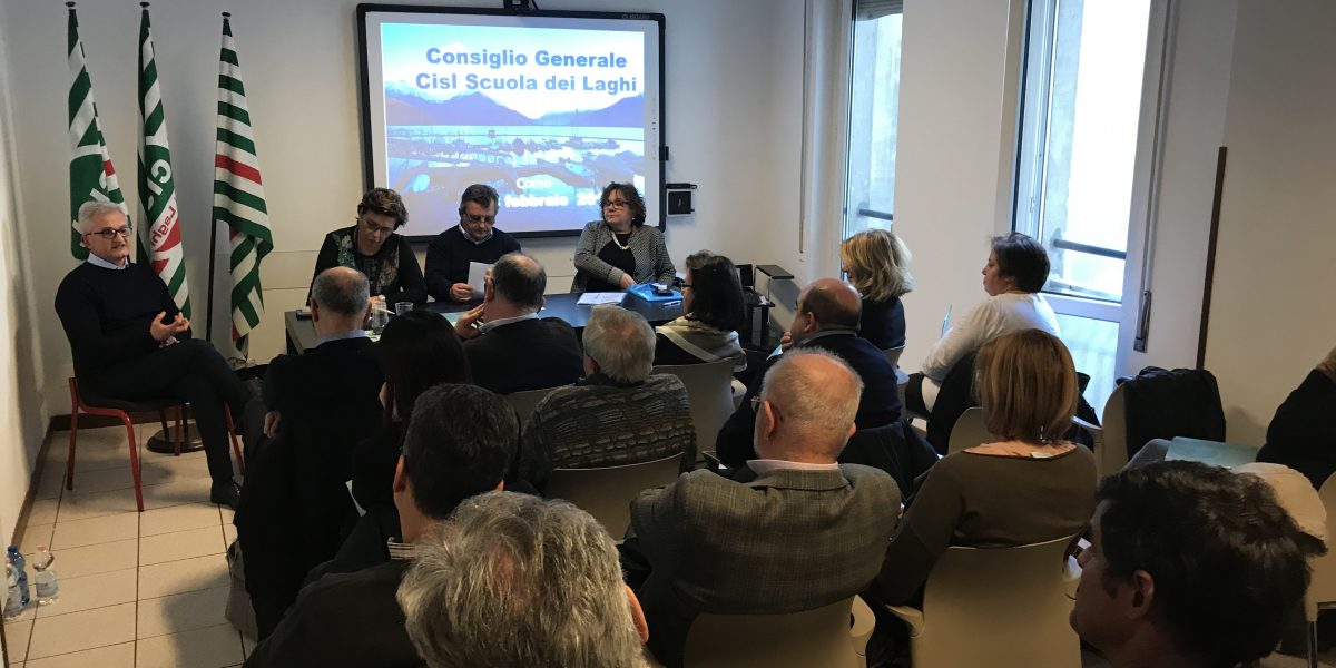Cisl Scuola dei Laghi, nuovo segretario è Albino Gentile