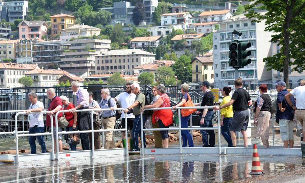 Como, lago in piazza: LE FOTO