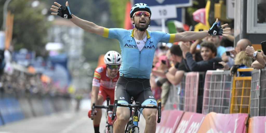 La denuncia di Cataldo, vincitore della tappa comasca del Giro: «Guidatori troppo aggressivi: sulle strade  rischiamo la pelle»
