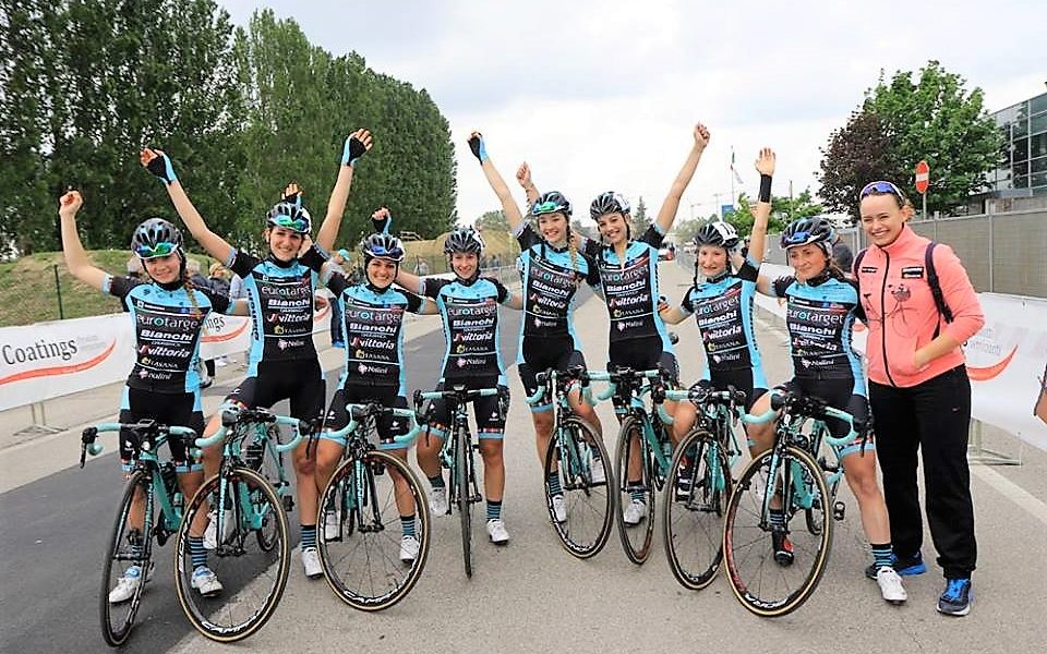 Ciclismo donne: Fidanza e Gasparini festeggiano il successo nella corsa di Monselice
