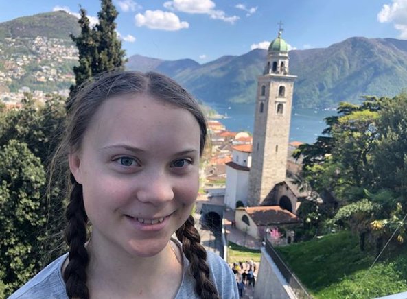 Greta Thunberg, sosta a Lugano e messaggio ai suoi sostenitori: “Buona Pasqua dalla Svizzera”