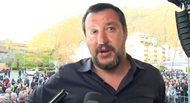 «Como vuole infrastrutture con buona pace dei Cinque Stelle». Matteo Salvini, ieri in città, “promuove” la squadra di Landriscina