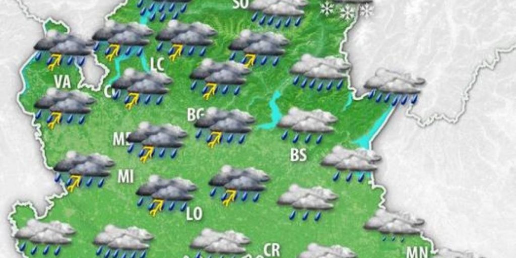 Dopo un periodo secco è tornata la pioggia. Tempo instabile fino a venerdì