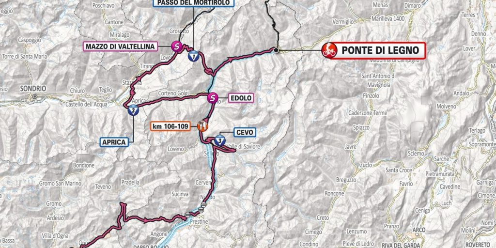 Giro, cambia il percorso della tappa Lovere-Ponte di Legno: niente Gavia per il pericolo di slavine