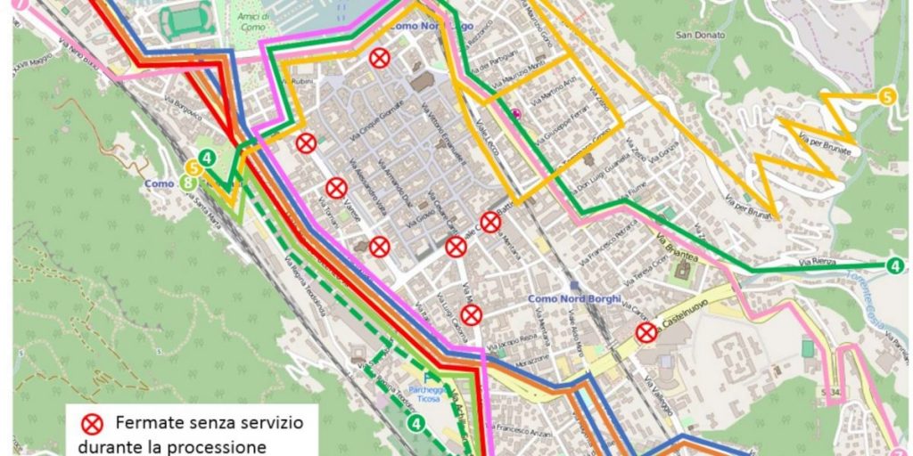 Processione del Venerdì Santo, il percorso e le modifiche per i bus